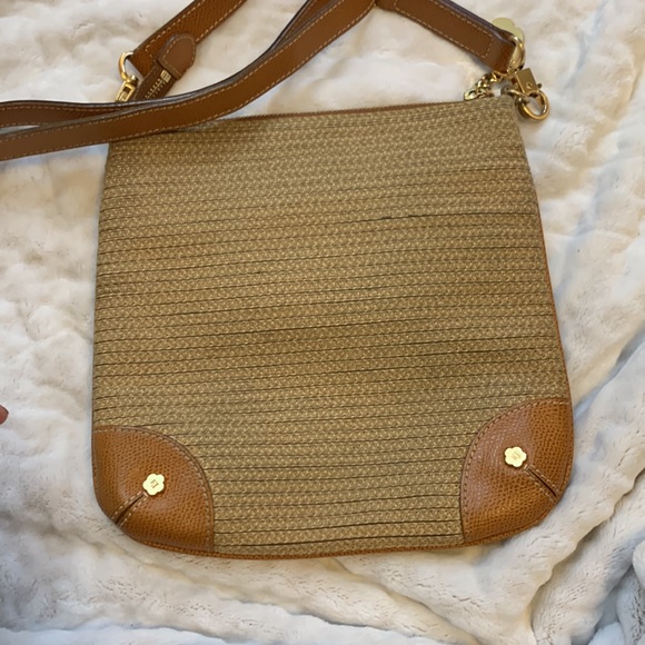 Eric Javits Leather-Trimmed Raffia Crossbody - Picture 7 of 13